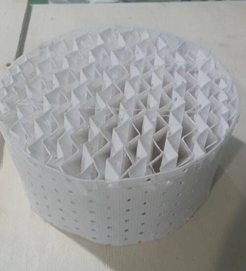 100% Virgin PTFE Plastic Perforated Wire Mesh Column Packing 500Y For Refining
